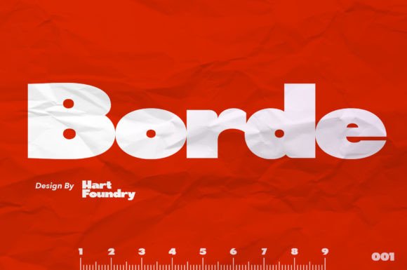 Borde: A Bold Display Typeface for Modern Editorial Design