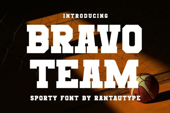 Bravoteam: A Bold Display Font for High-Energy Craft Projects