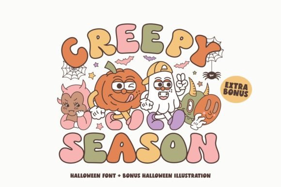 Creepy Season: A Retro Halloween Typeface for Makers