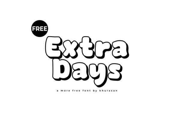Extra Days: A Modern Display Font for Web Design Projects
