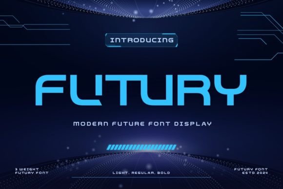 Futury: The Modern Display Typeface for Digital Innovation
