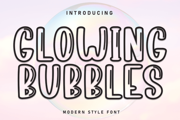 Glowing Bubbles: A Modern Display Font for Playful Editorial Design