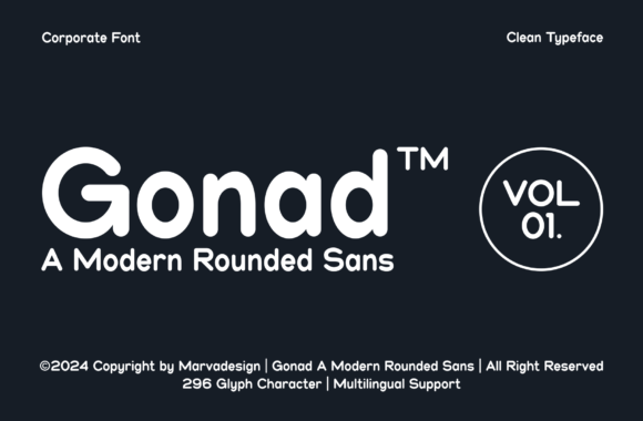 Gonad: A Soft Display Font for Handmade Shop Branding