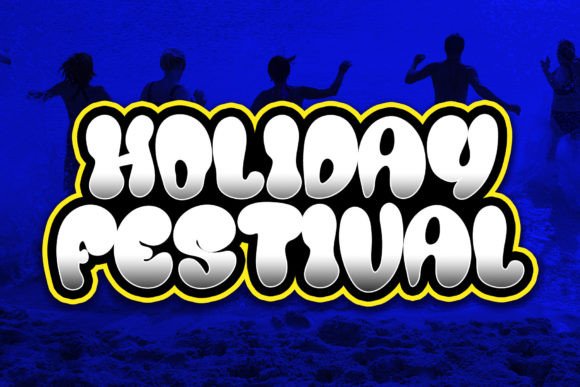 Holiday Festival: A Sweet Display Font for Editorial Design