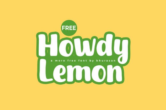Howdy Lemon: A Modern Display Typeface for Editorial Design