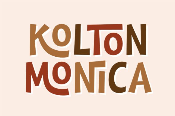 Kolton Monica: The Playful Typeface for Kids Branding