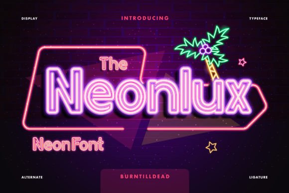 Neonlux: A Cool Display Font for Modern Brand Identity