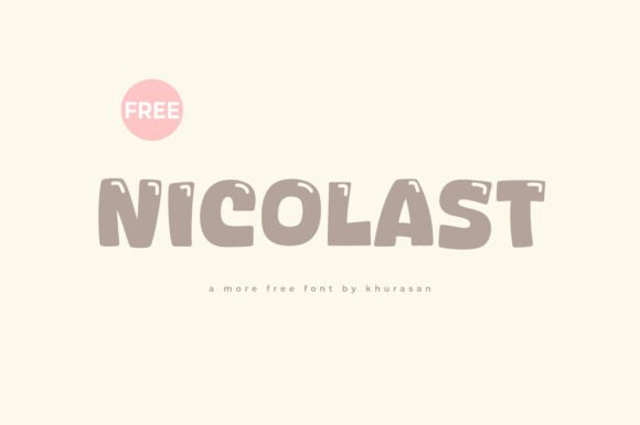 Nicolast: The Modern Display Font for Creative Crafters