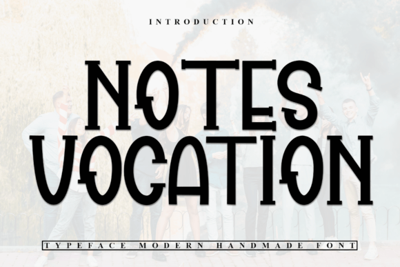Notes Vocation: A Premium Display Font for Modern Campaigns