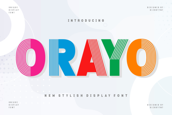 Orayo: A Chic Display Typeface for Modern Editorial Design
