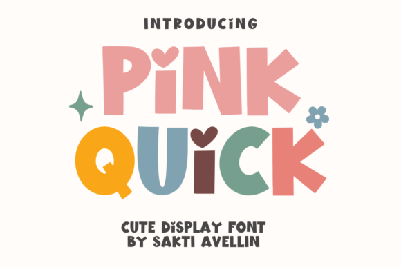 Pink Quick Typeface for Modern Web Design Projects