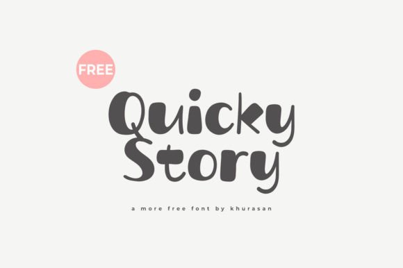 Quicky Story: A Modern Cute Display Font for Creative Branding