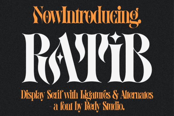 Ratib Display Font for Bold Vintage Branding
