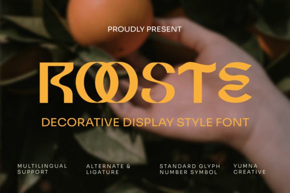 Rooste: The Premium Display Font for Scroll-Stopping Visuals