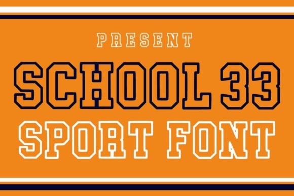 School 33: A Bold Display Font for Modern Editorial Design