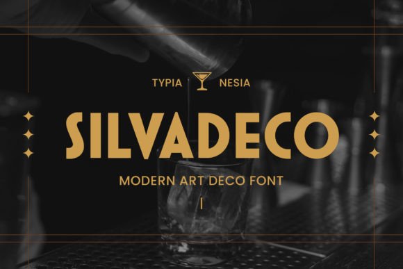 Silvadeco: The Bold Art Deco Typeface for High-Impact Campaigns