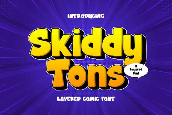 Skiddy Tons: The Creative Display Font for Small Business Branding