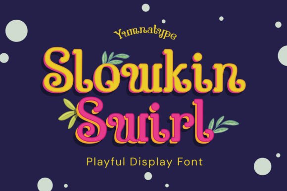 Slowkin Swirl: The Playful Display Font for Whimsical Campaigns