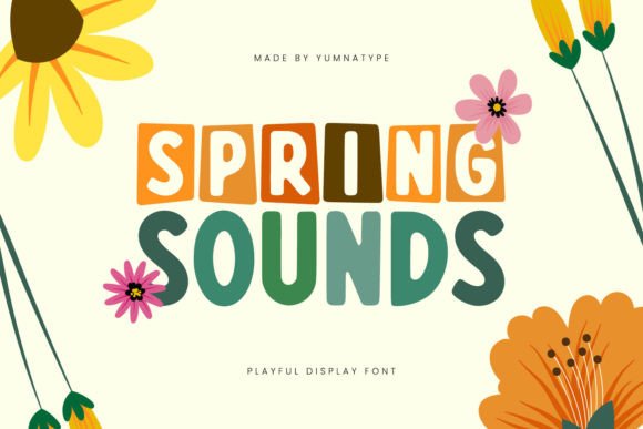 Spring Sounds: The Playful Display Font for Modern Web Design