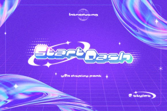 Start Dash: The Y2K Display Font for Bold Brand Identity