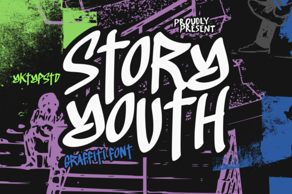 Storyyouth: A Vibrant Graffiti Typeface for Bold Editorial Design
