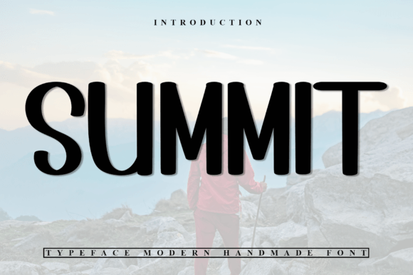 Summit Typeface: A Festive Display Font for Holiday Campaigns
