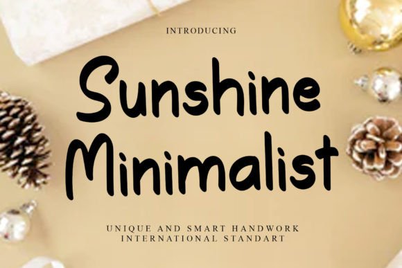 Sunshine Minimalist: The Elegant Handwritten Font for Crafters