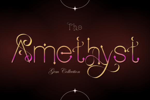 The Amethyst: A Premium Display Font for Crafters and Designers