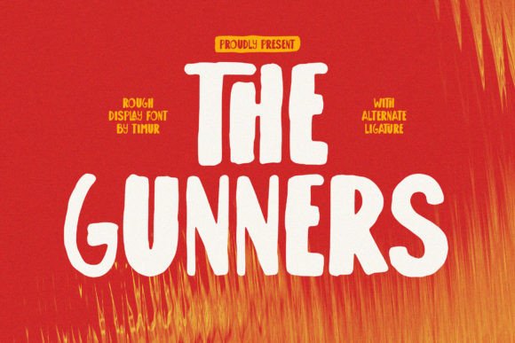 The Gunners: A Bold Display Typeface for Strong Editorial Design