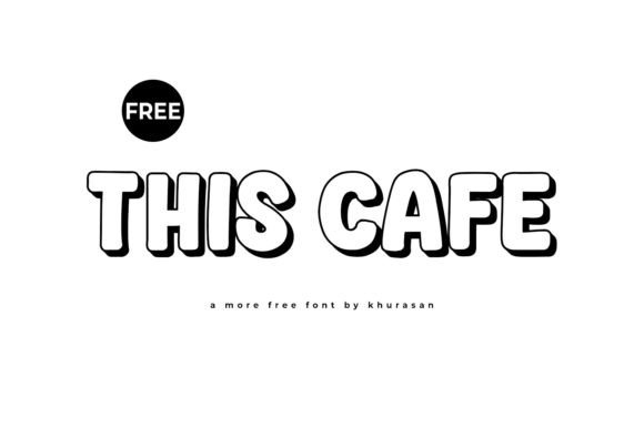 This Cafe: A Modern Outline Display Font for Campaigns