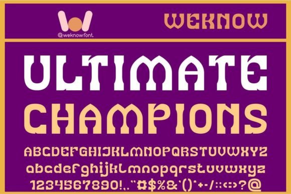 Ultimate Champions: The Display Font That Transforms Small Business Branding